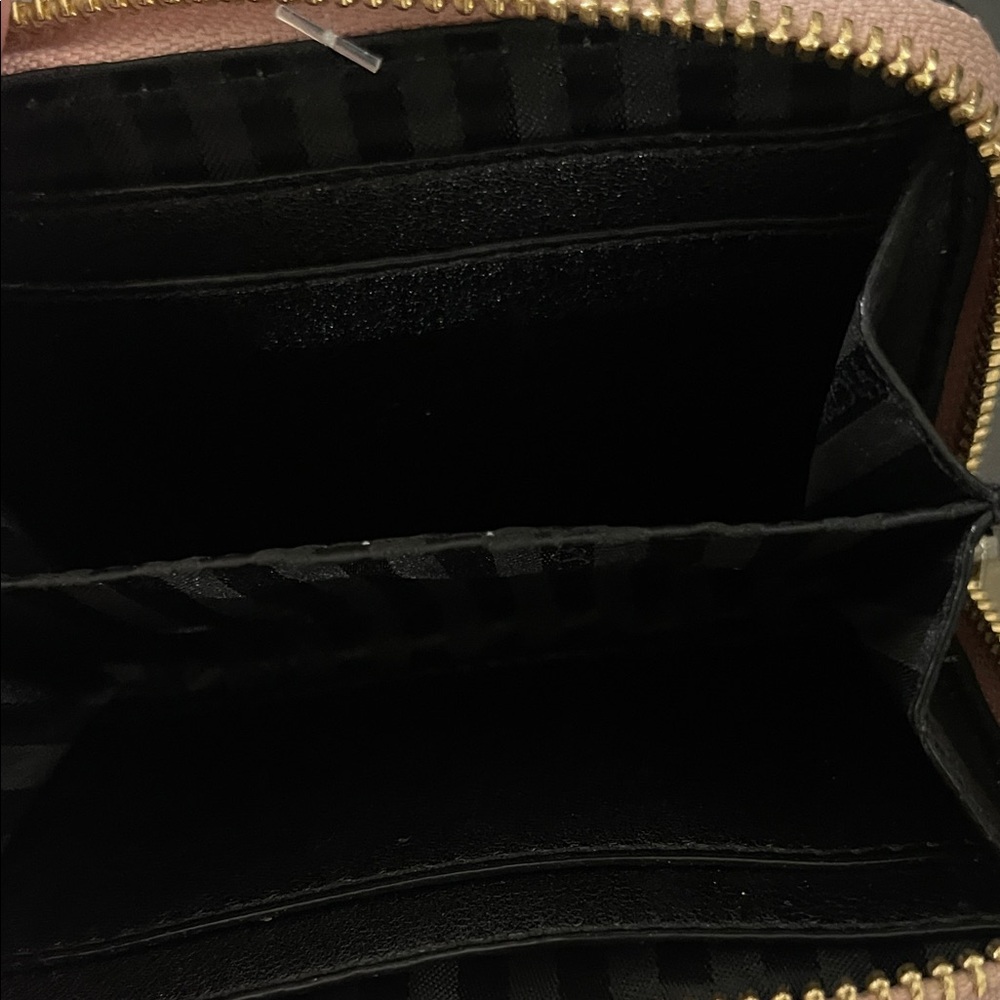 Pink Victoria Secret Quilted Wallet with Gold Accents - Picture 2 of 3